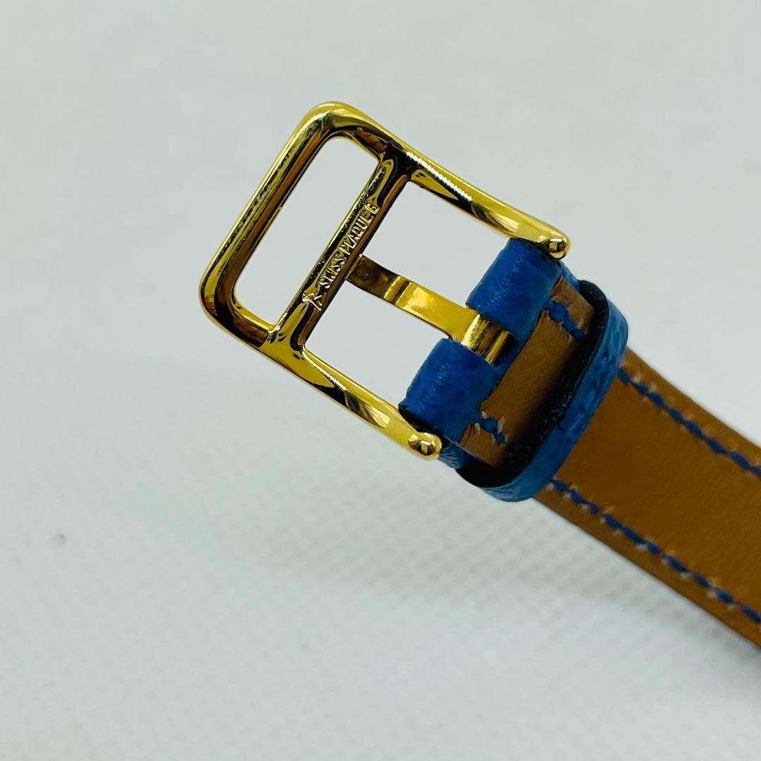 美品HERMES エルメス ケリーウォッチ GP/革 ゴールド文字盤 箱付き