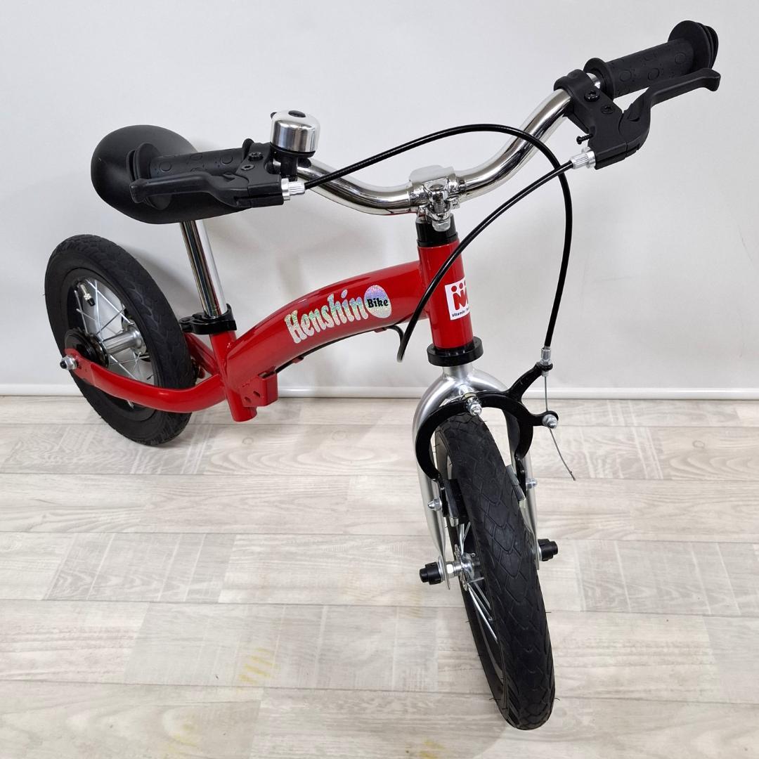 美品！★へんしんバイク2★12インチ★バランスバイク★スタンド付★未使用パーツ付