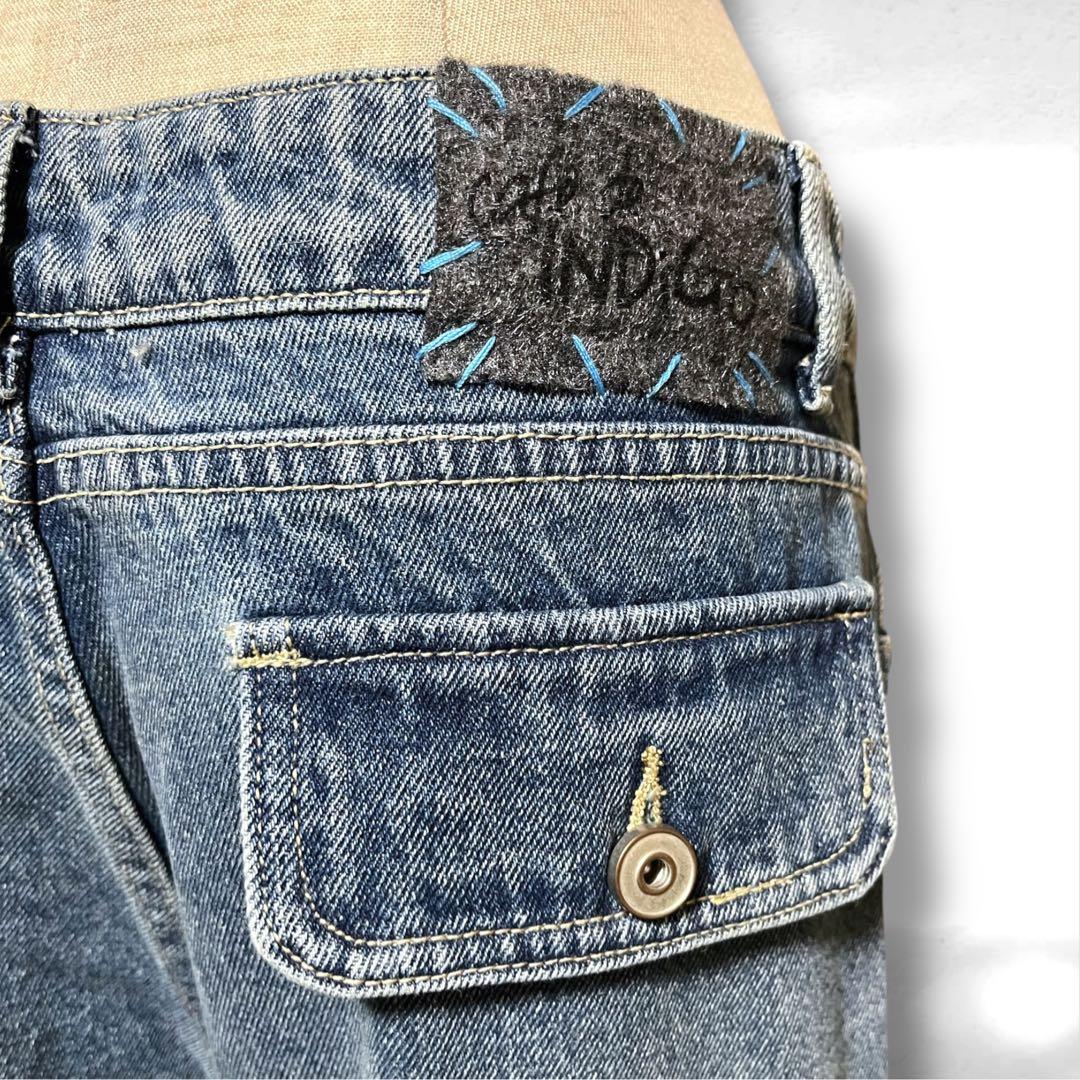 ♥️新品未使用♥️ MICALLEMICALLE インディゴカーゴワイドデニムパンツ