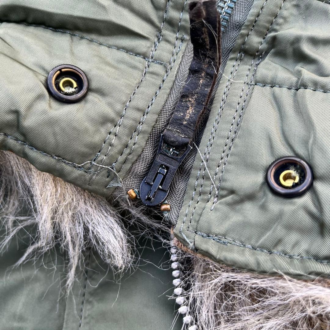 ALPHA 80s 90s n2b USA製　フライト　ファー　短丈　y2k