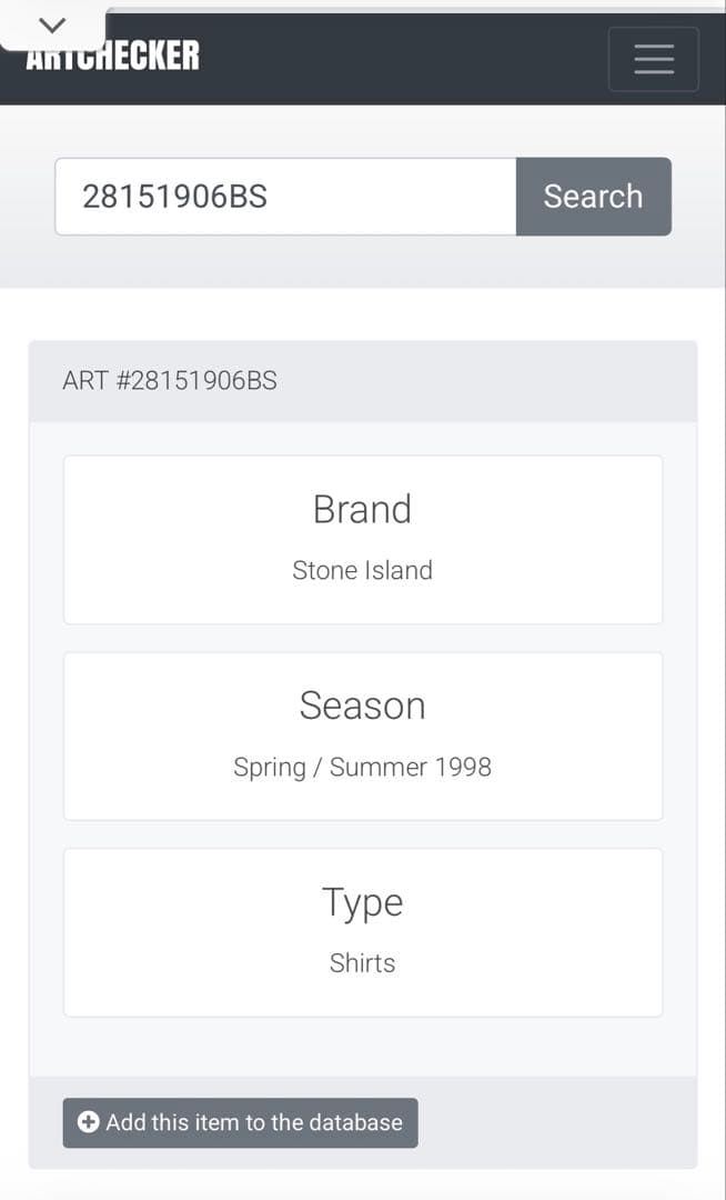 STONE  1998SS シャツ
