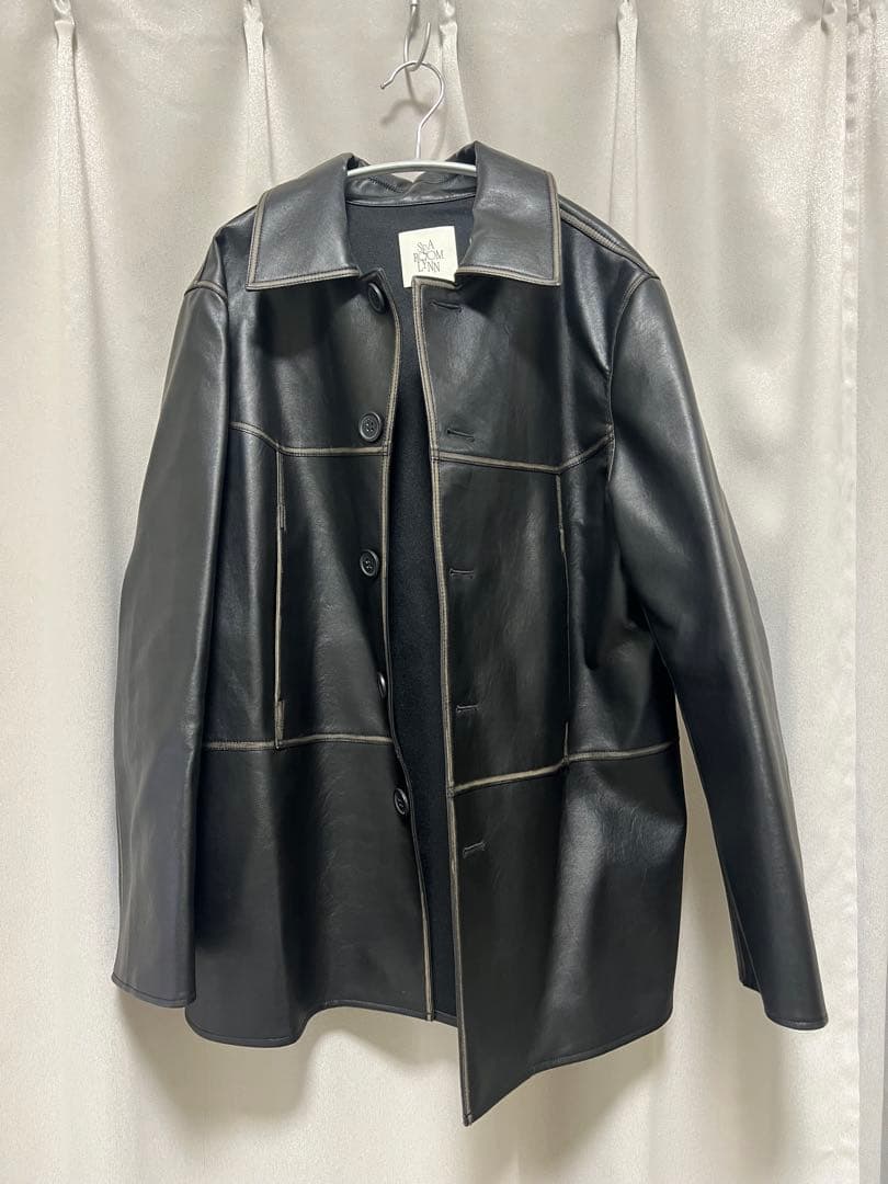 SEAROOMLYNN ブラックレザージャケット