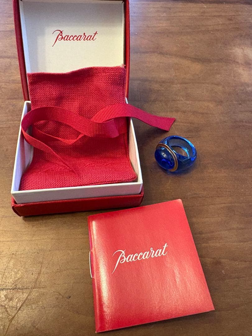 Baccarat クリスタルリング 約13号