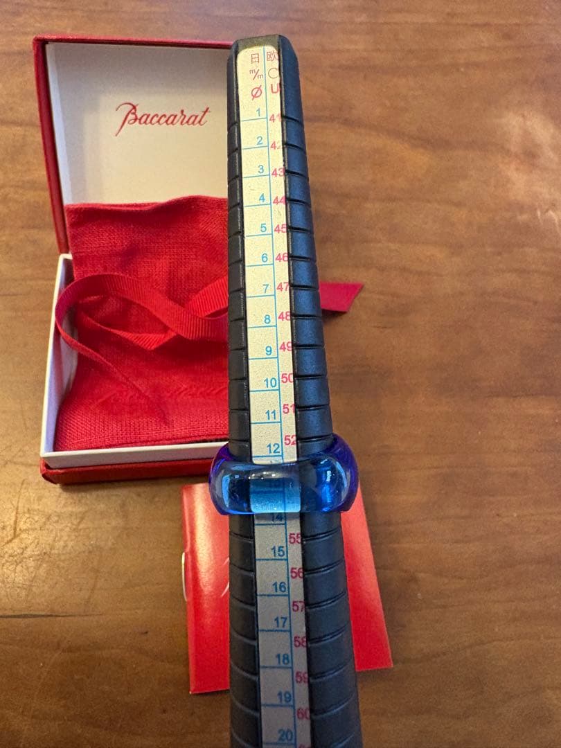 Baccarat クリスタルリング 約13号