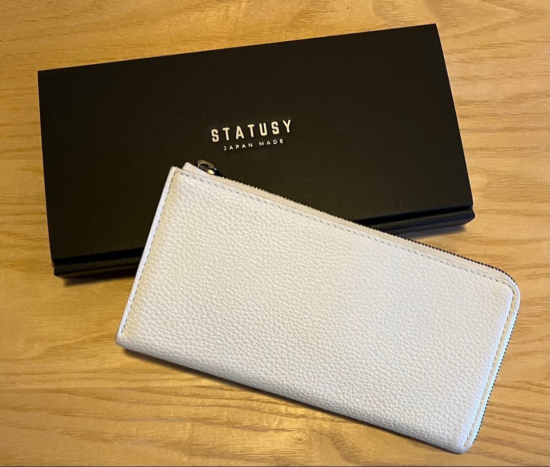 STATUSY il modo zip 薄型 長財布 L字ファスナー 本革