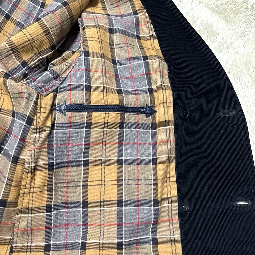 美品✨ブルガリア製✨バブアー トレンチコート 総柄 コーデュロイ ノンオイル