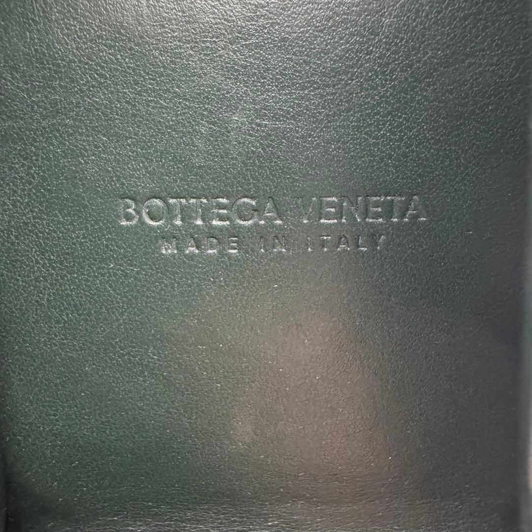 【美品】BOTTEGA VENETA　ケース　イントレチャート　グリーン