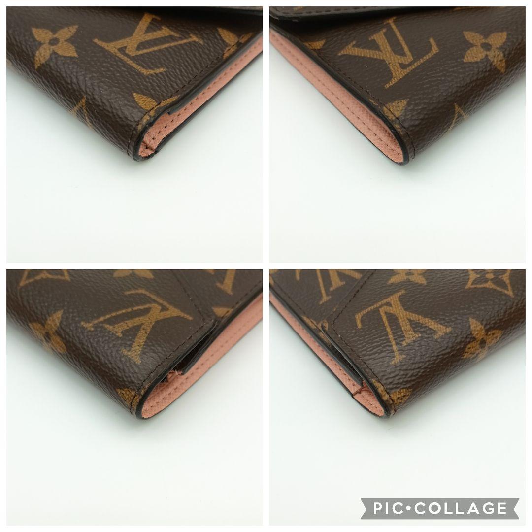 【美品S】ルイヴィトン　ヴィクトリーヌ　ローズバレリーヌ　モノグラム　折り財布