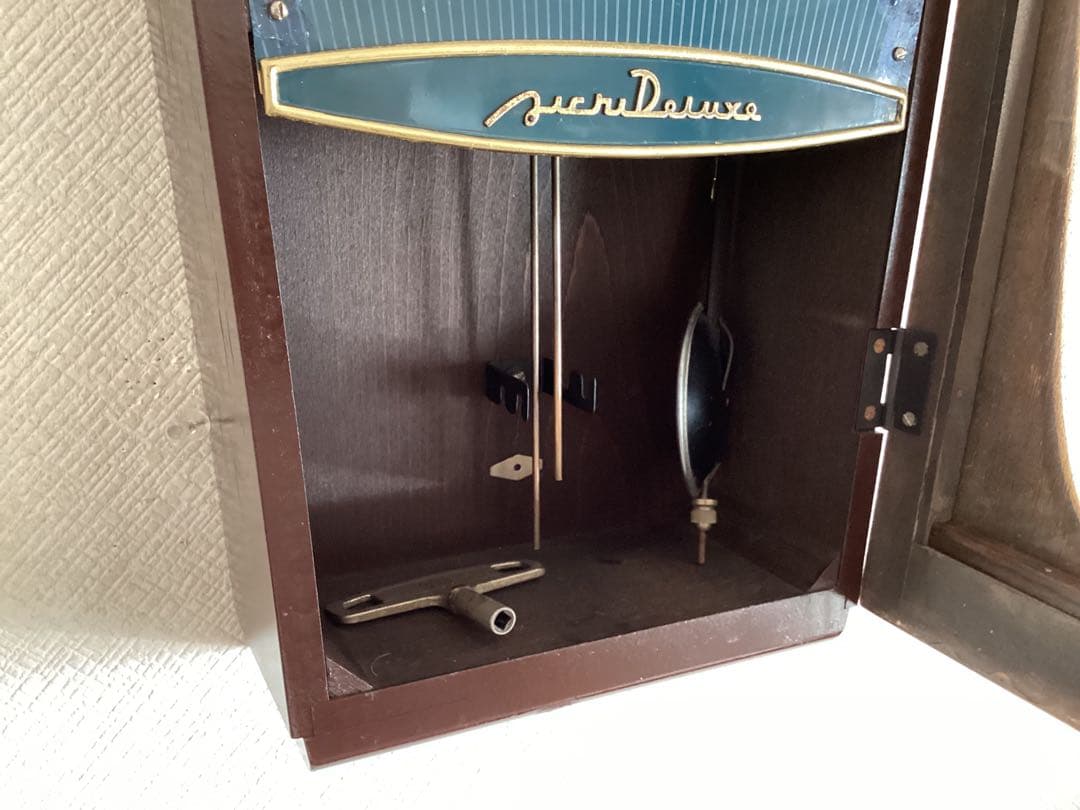 愛知(AichiDelux)時計ゼンマイ式振り子時計　昭和30年代