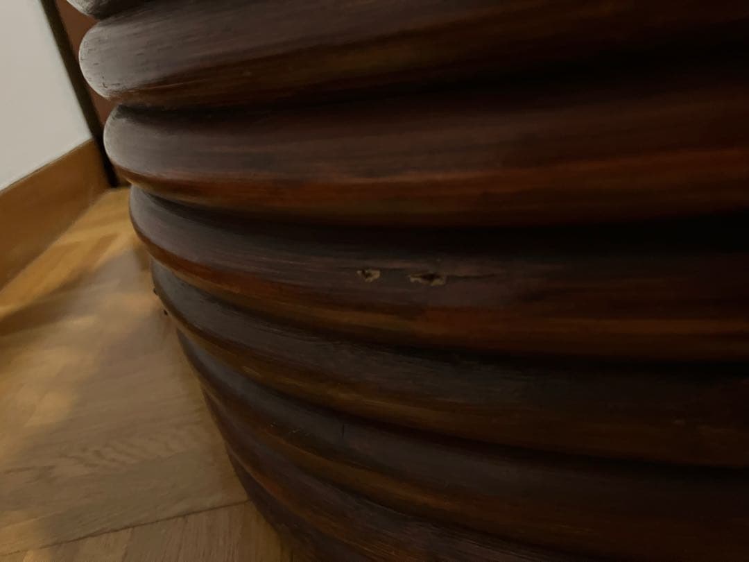 えみ KEIHO ラタン 籐 回転 チェア 昭和レトロ アンティーク