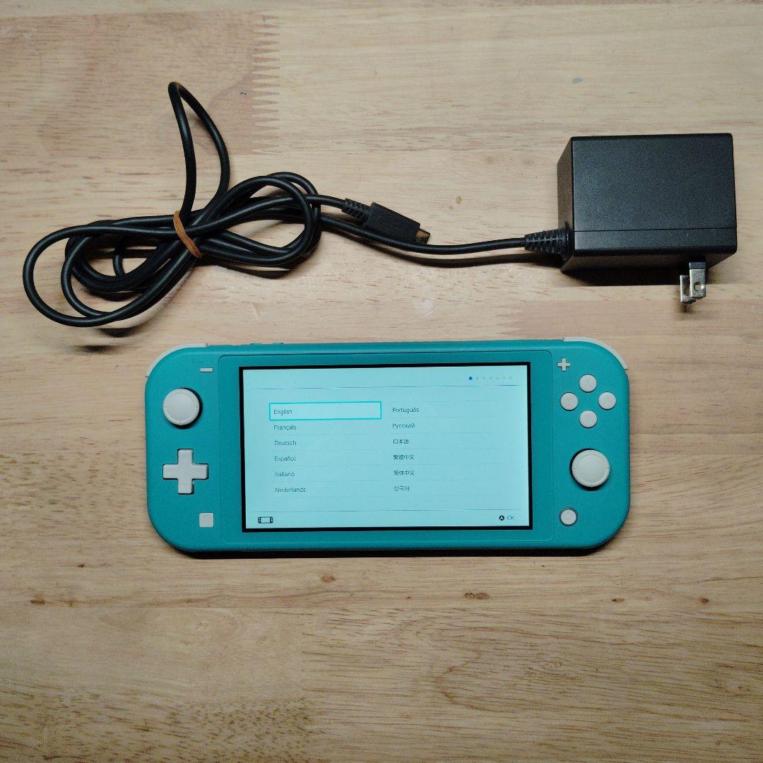 Nintendo Switch Lite ターコイズ 充電器付き 動作品
