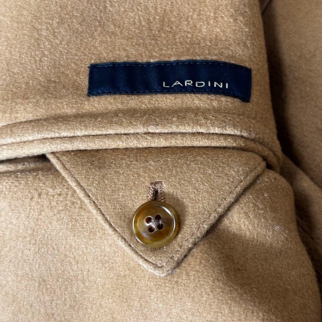 【良品】ラルディーニ フランネルウールチェスターコート ベージュ 44