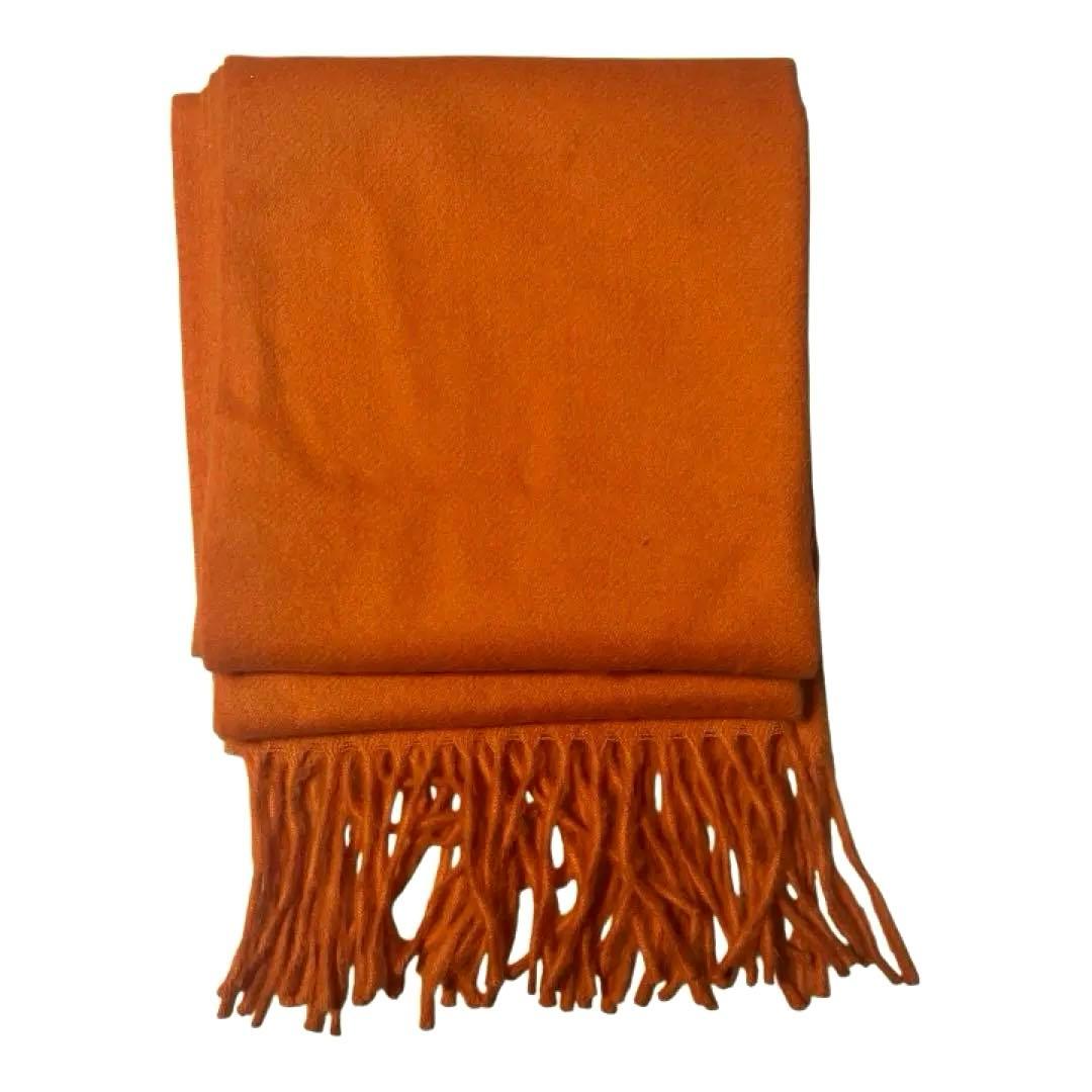 THE INOUE BROTHERS マフラー　アルパカ100% オレンジ