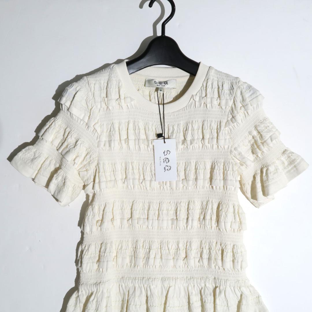 トップス Sea New York MABLE CAMBRIC SMOCKED TOP