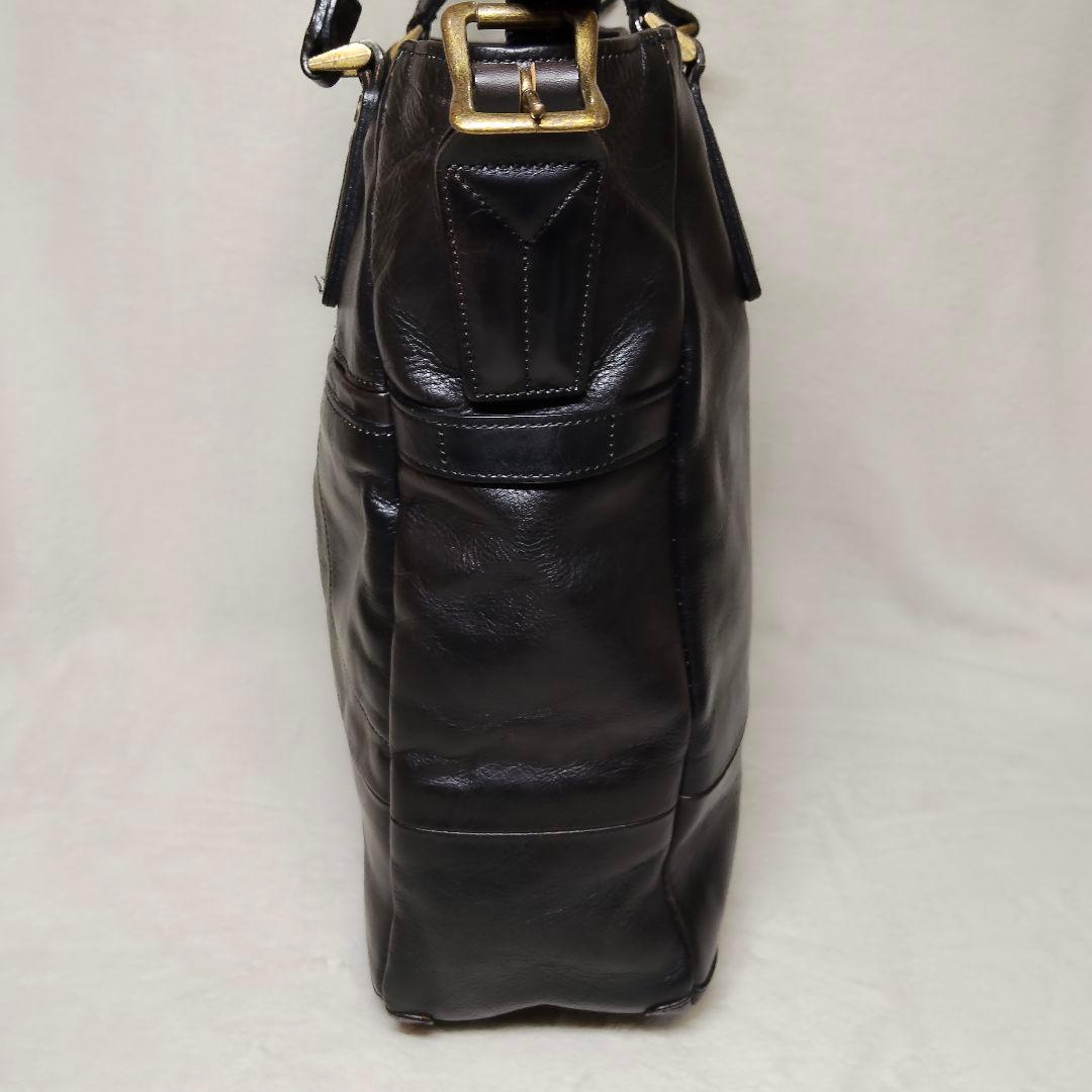 マスターピース 2way トートバッグ カウレザー ブラック A4収納可