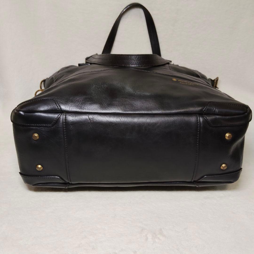 マスターピース 2way トートバッグ カウレザー ブラック A4収納可