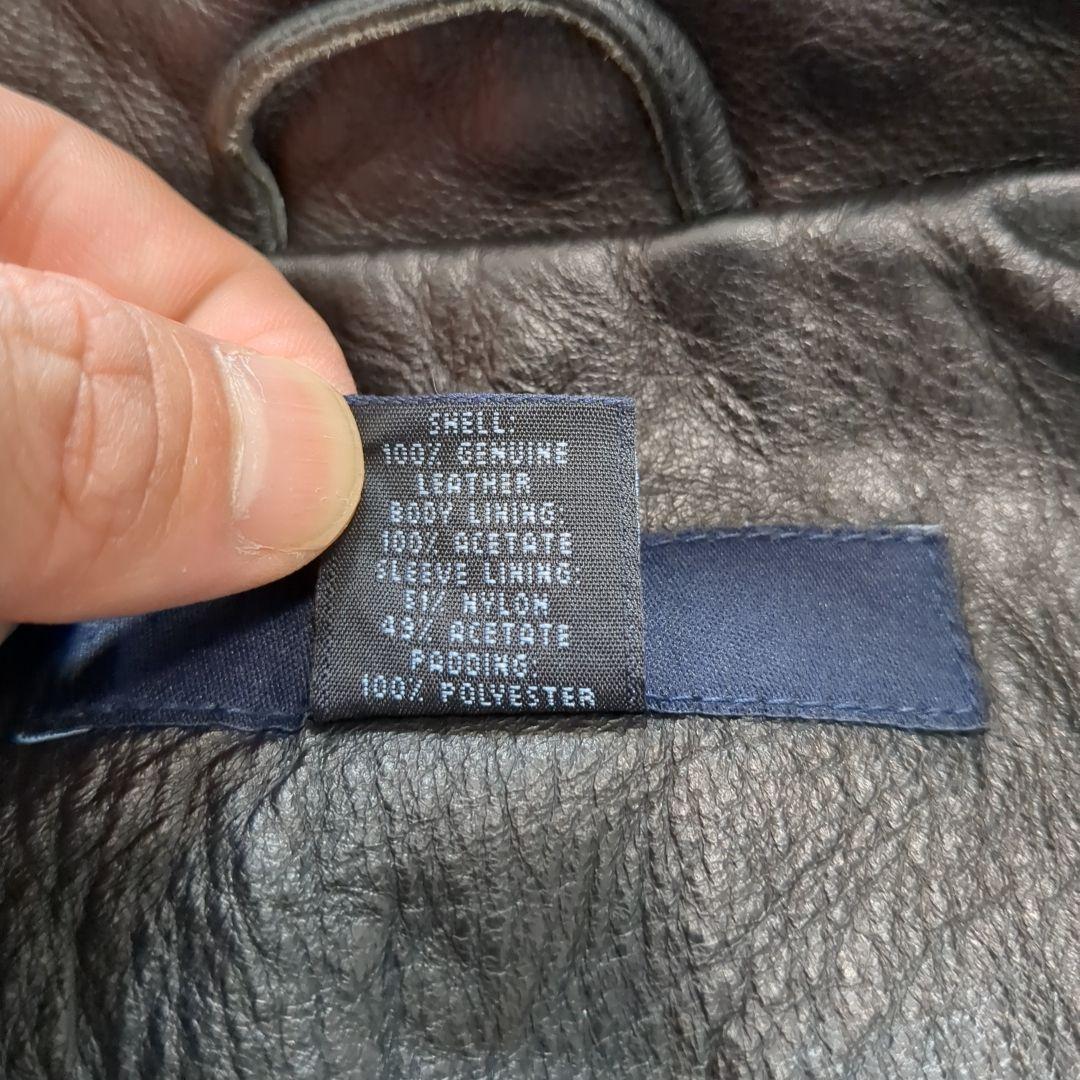 美品 オールドギャップ レザージャケット ブルゾン 牛革 Lサイズ ブラック