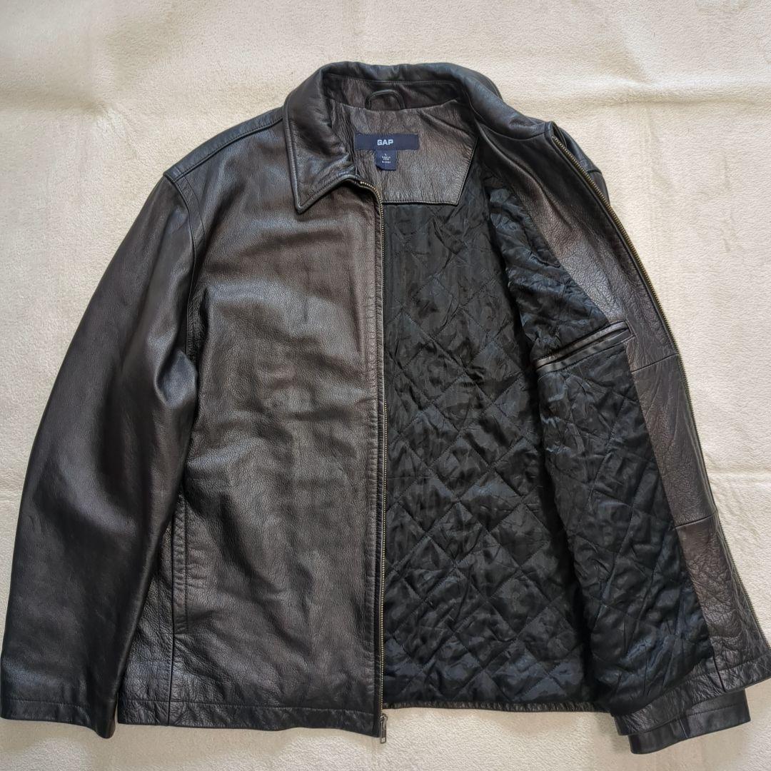 美品 オールドギャップ レザージャケット ブルゾン 牛革 Lサイズ ブラック