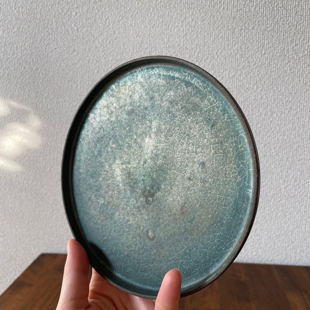 瀬川辰馬　硫化銀彩　切立プレート