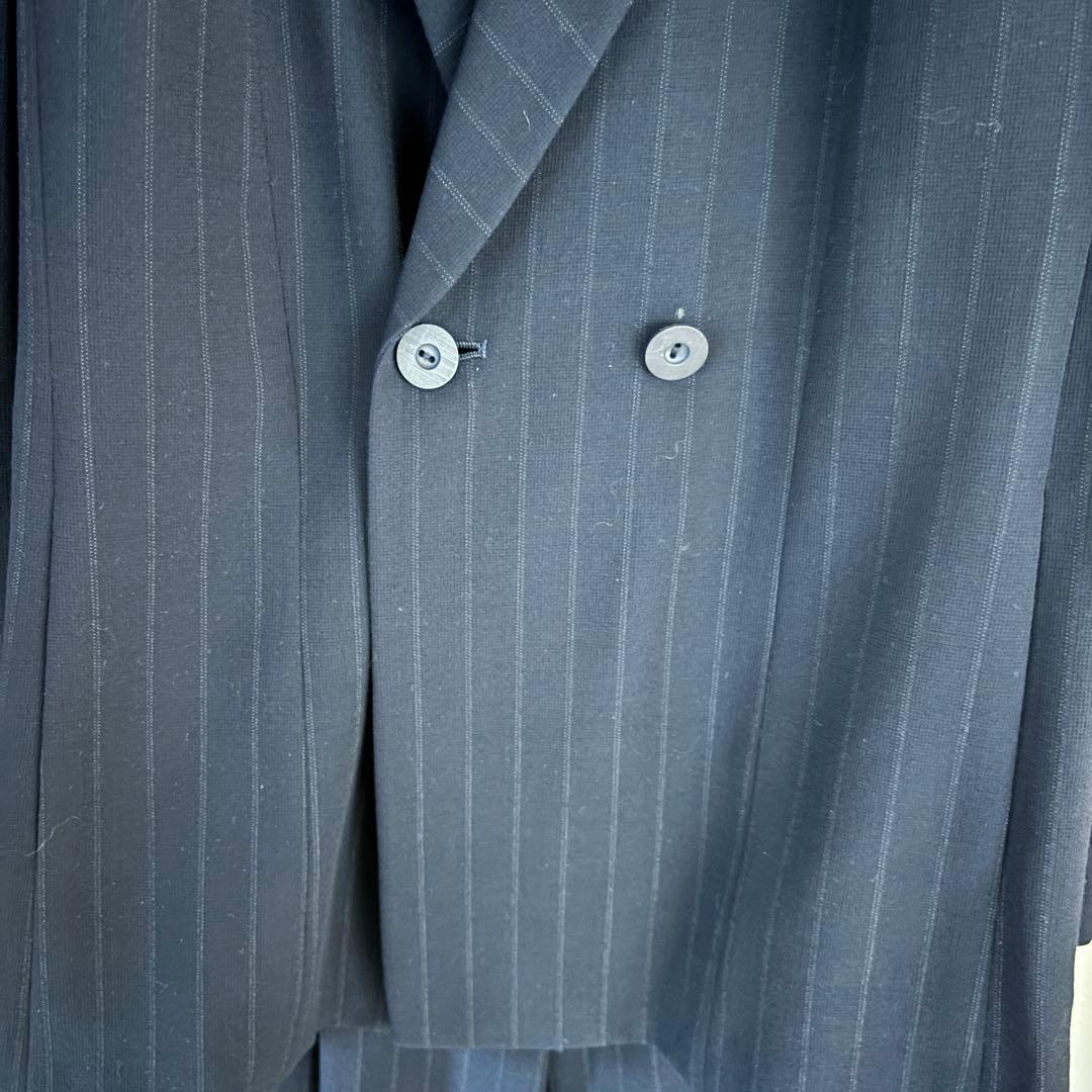 レリアン、2点セット、フォーマル、パンツスーツ、ストライプ、薄生地、