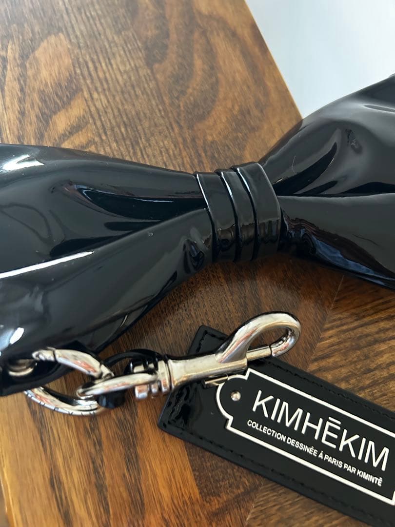 希少♡KIMHEKIM キムへキム モンロー ロゴ キーリング　キーホルダー 黒