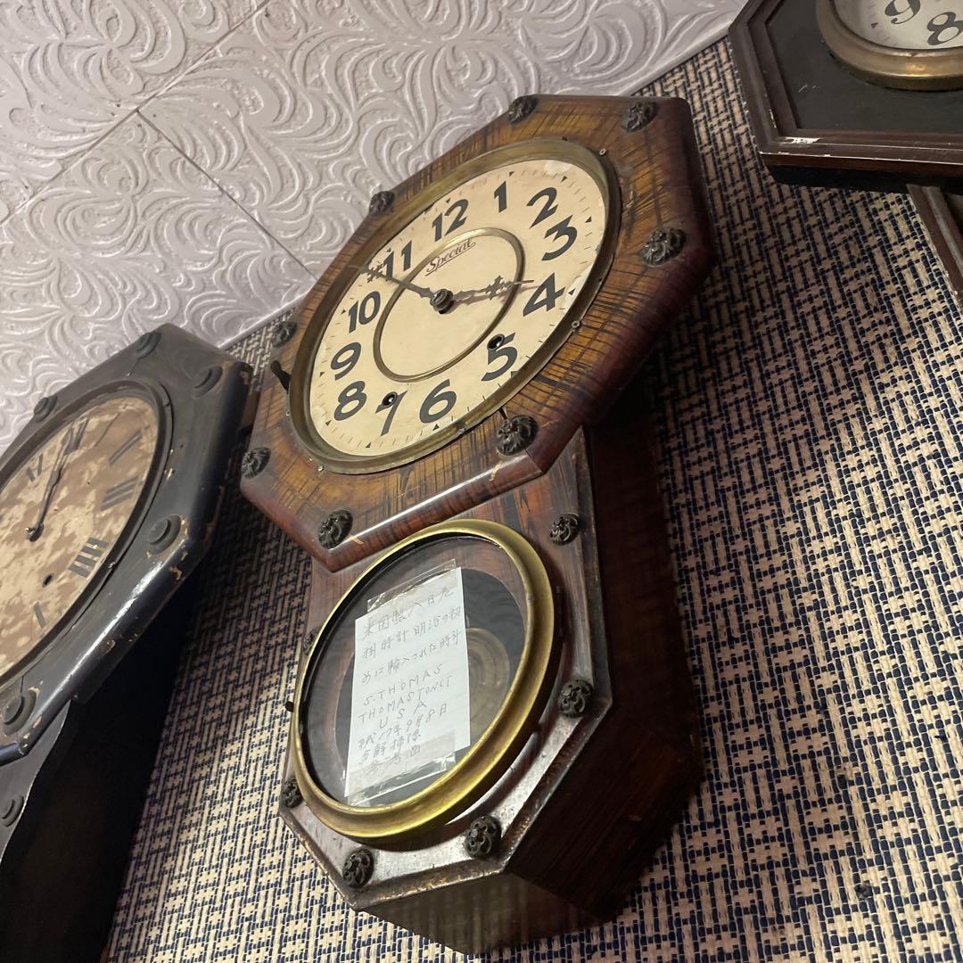 明治初期 掛け時計 アンティーク 稼働未確認
