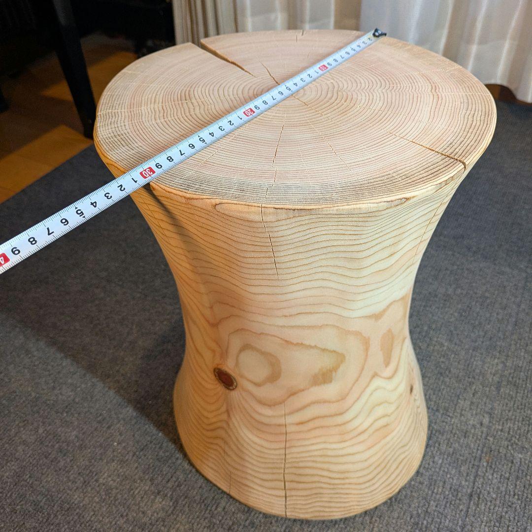 outdoorman　檜④　丸太　椅子　スツール　テーブル　高さ約40㎝