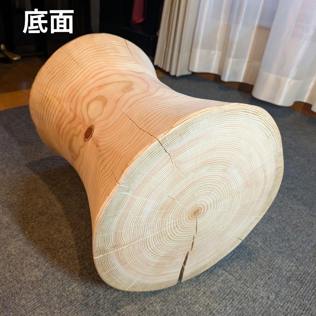 outdoorman　檜④　丸太　椅子　スツール　テーブル　高さ約40㎝