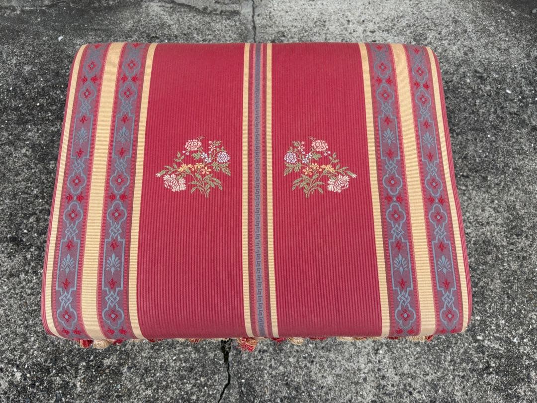 タッセル付き アンティーク スツール ヴィンテージ オットマン