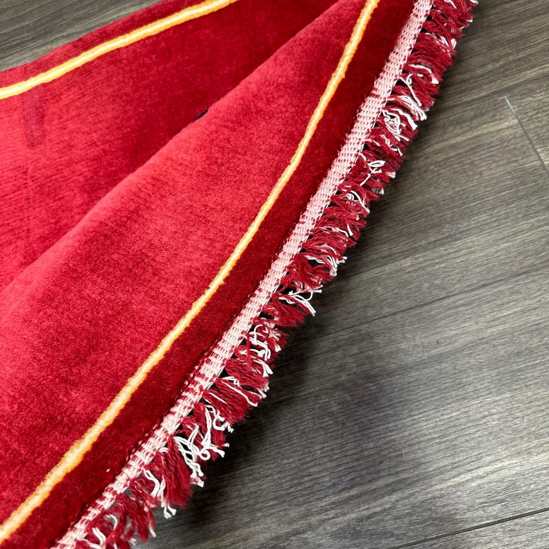 91x202cmRed carpetファインウール手織り絨毯[モロッコ絨毯]