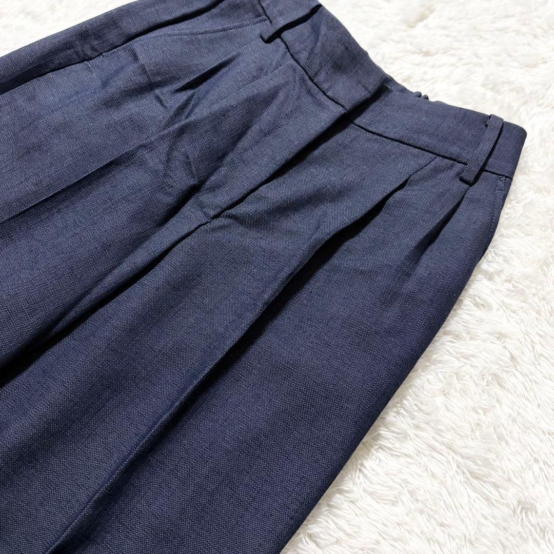 ✨美品✨ 洗える プラステ スーツ パンツ セットアップ 青 紺