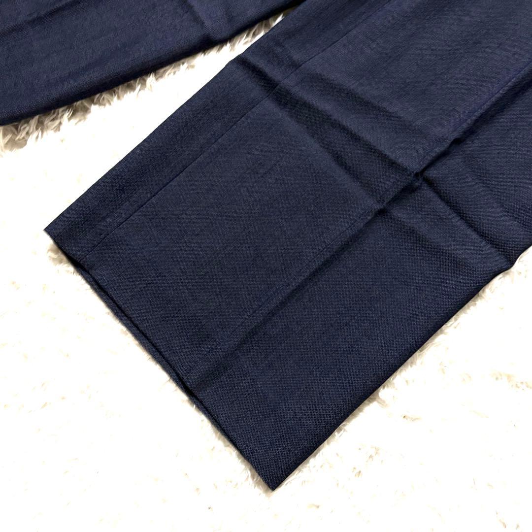 ✨美品✨ 洗える プラステ スーツ パンツ セットアップ 青 紺