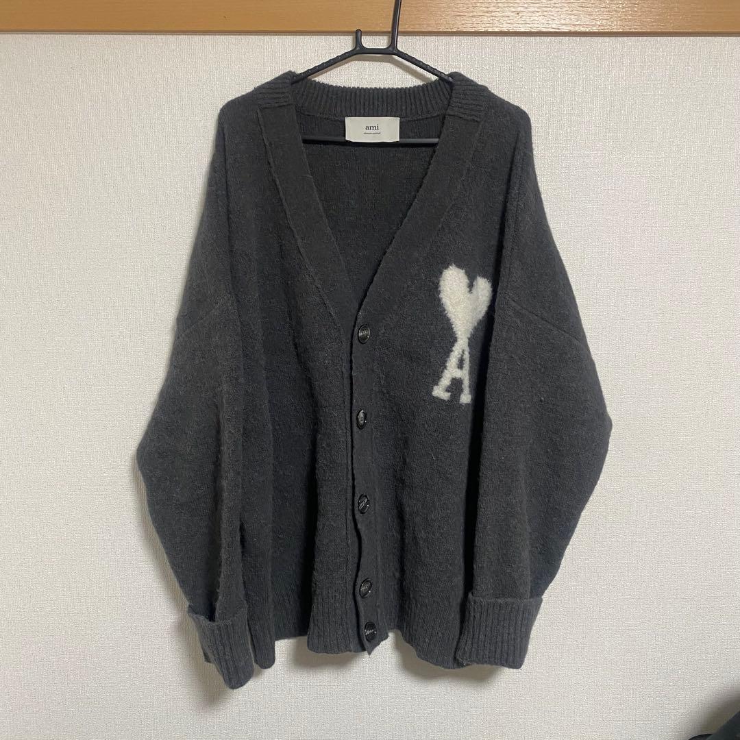 Ami Alexandre Mattiussi 24AWハートロゴカーディガン
