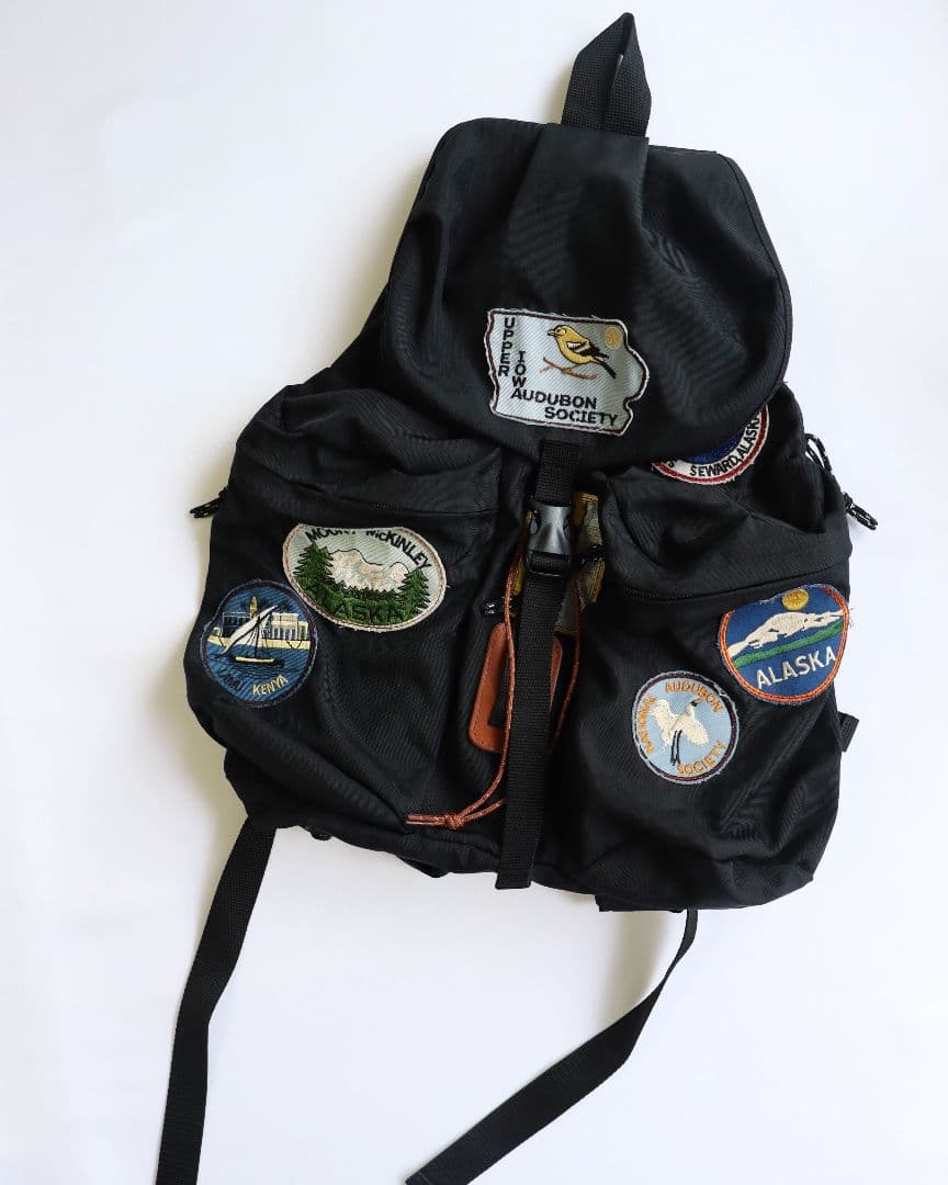 未使用 GO TO HOLLYWOOD ナイロンワッペンディパック【ブラック】