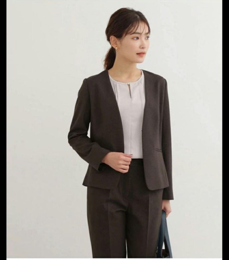 ナチュラルビューティーベーシック　レディース　パンツスーツ　ウォッシャブル