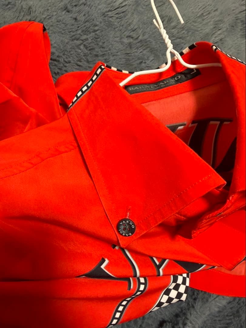 BARNI VARNO レッド 長袖シャツ L