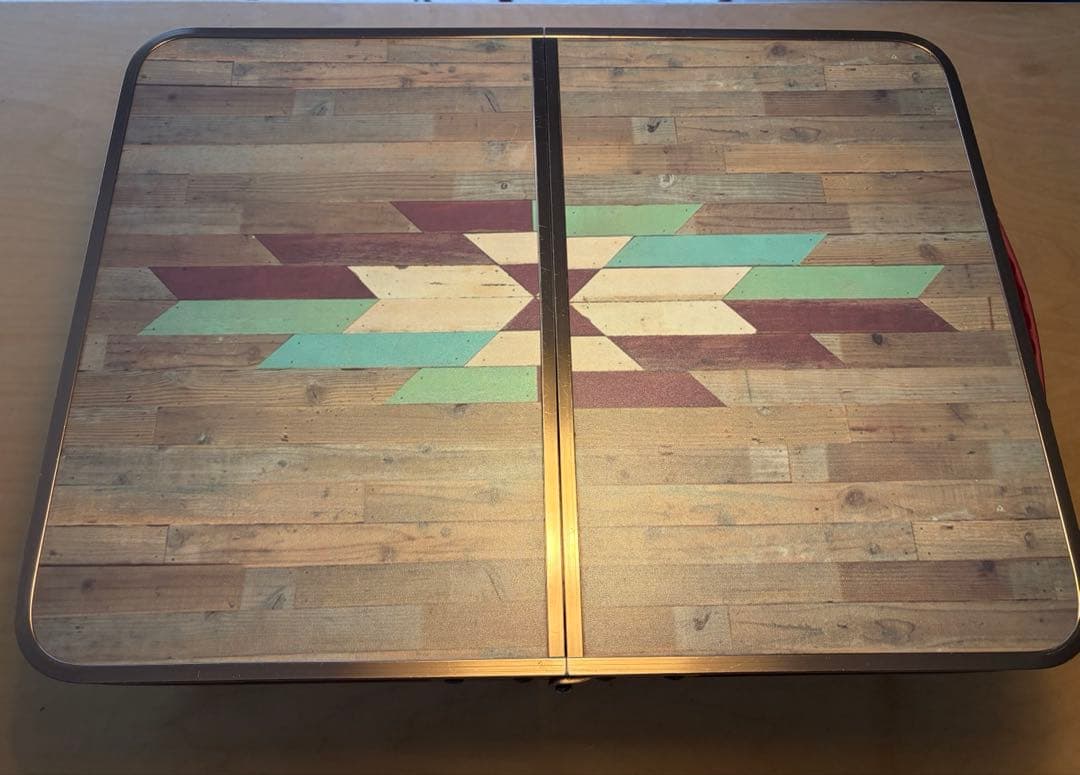 Coleman × Monro ILモザイクウッド ミニテーブル廃盤