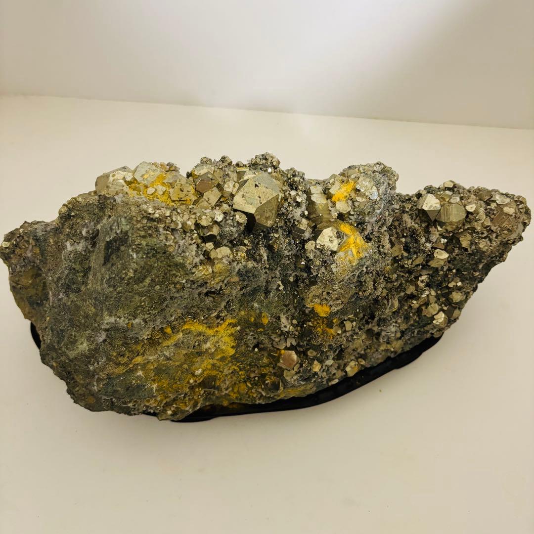 天然パイライト クラスター パワーストーン 鉱物 原石 鉱石 水晶 黄鉄鉱