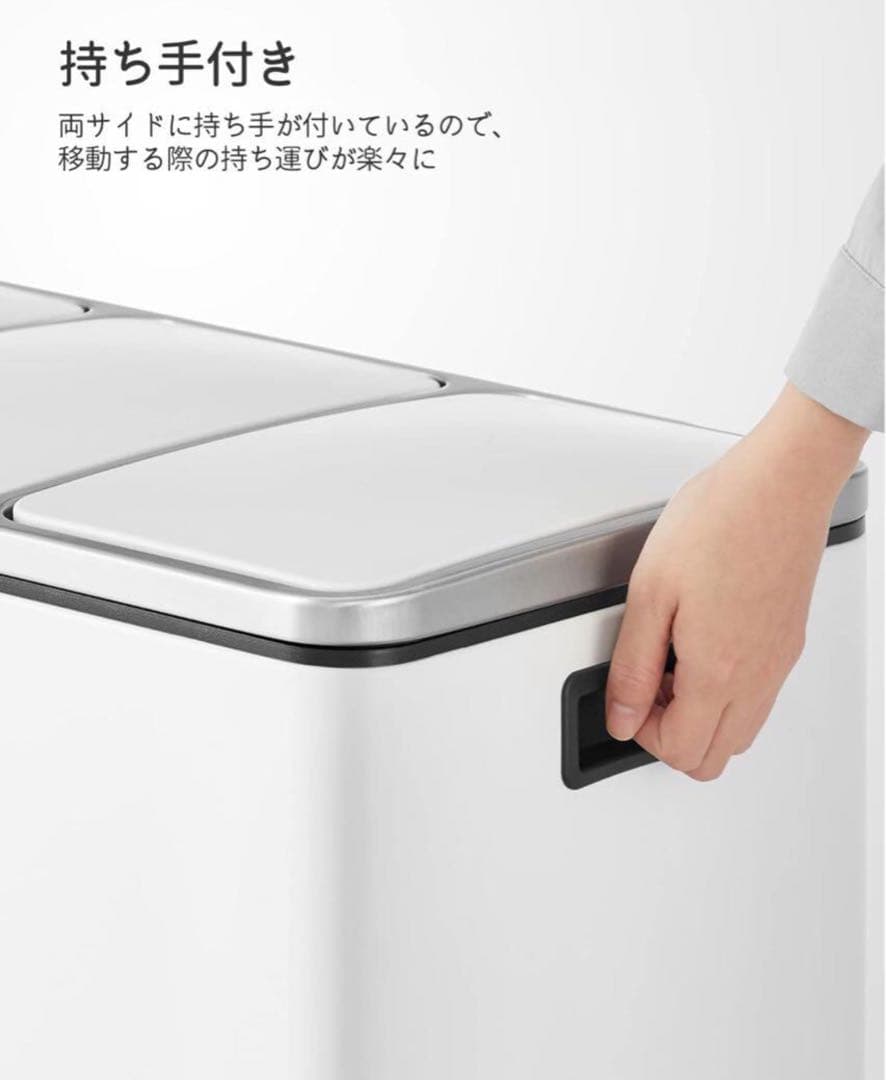 訳あり　ゴミ箱 ダストボックス ペダル式 3×18L