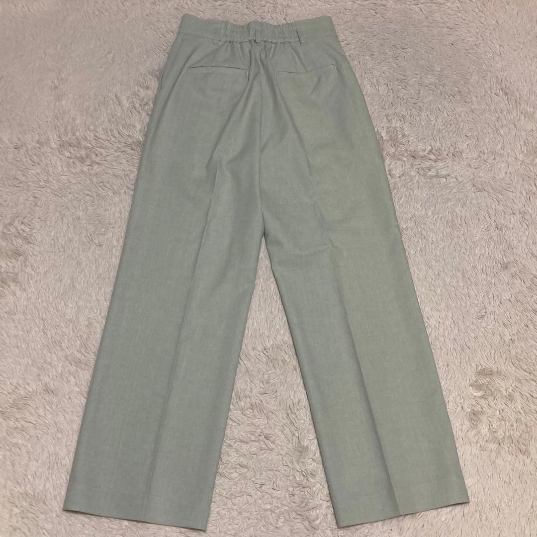 NOLLEYS【新品未使用】リネン混 グリーン ダブル ジャケット ワイドパンツ