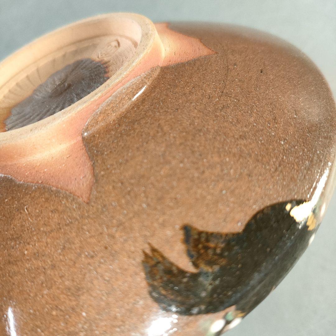 A1380-1/赤土花草文絵替り菓子皿6客/共箱/飾皿/銘々皿/膾皿/懐石道具/