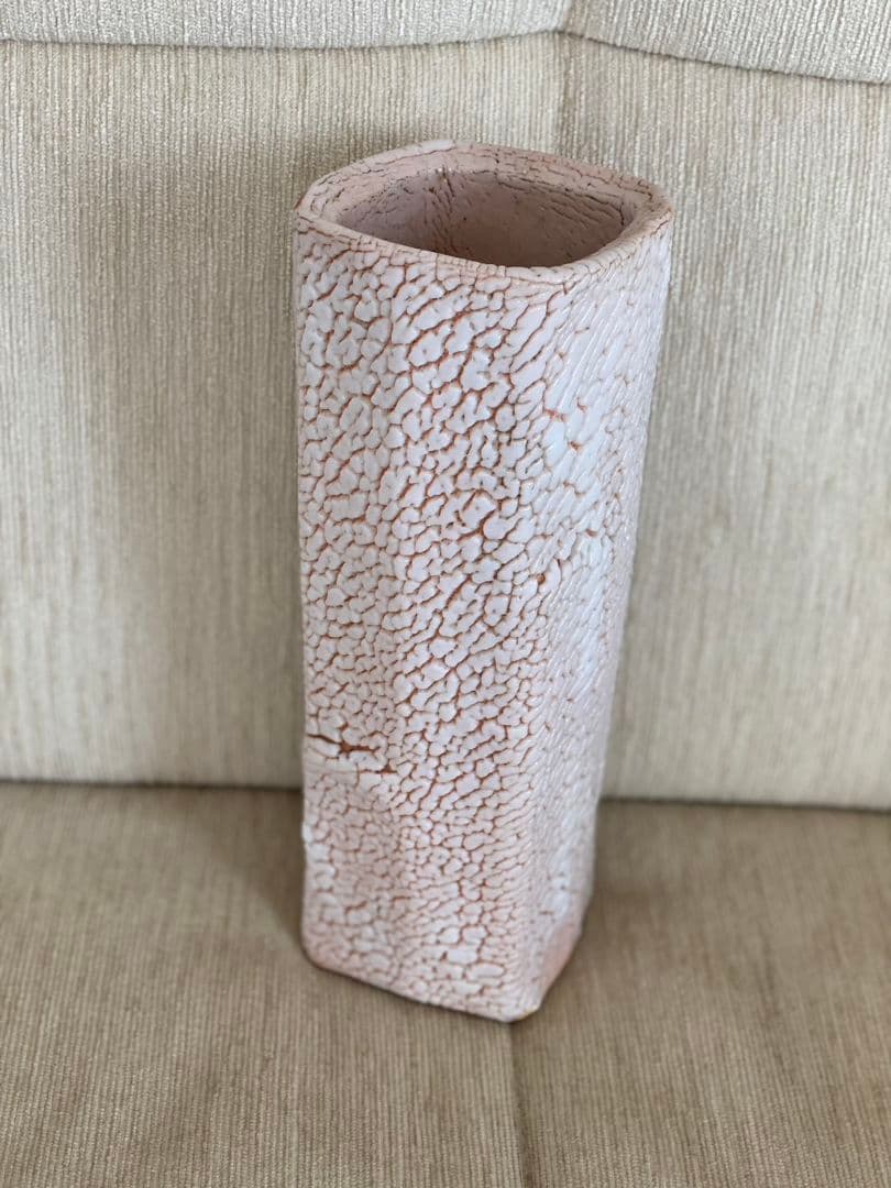 値下げ❗未使用 美濃焼 荘山窯 紅志野 花入 林 亮次 花瓶