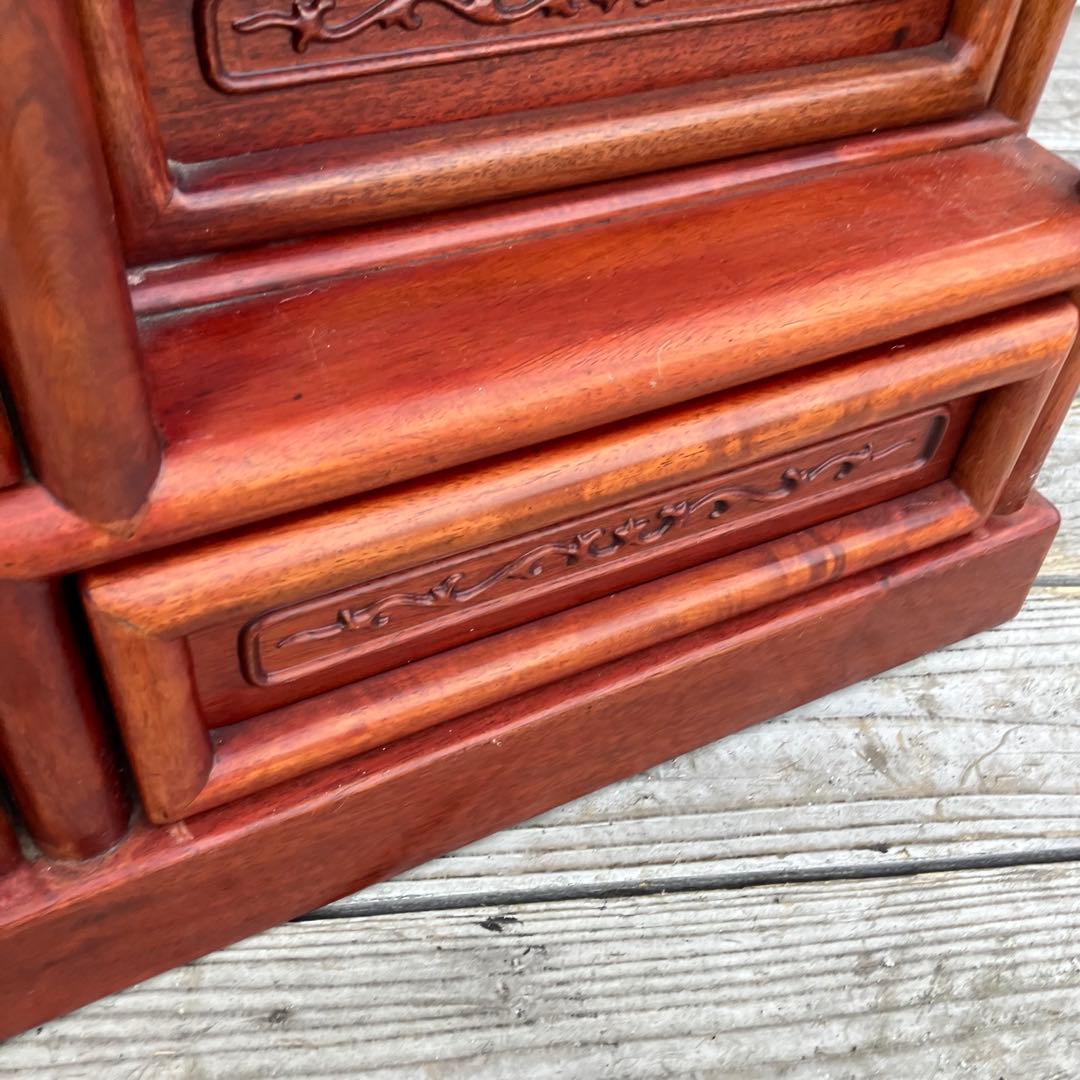 唐木家具 銘木 花梨 茶箪笥 茶棚 飾り棚 中国骨董 サイドボード ビンテージ