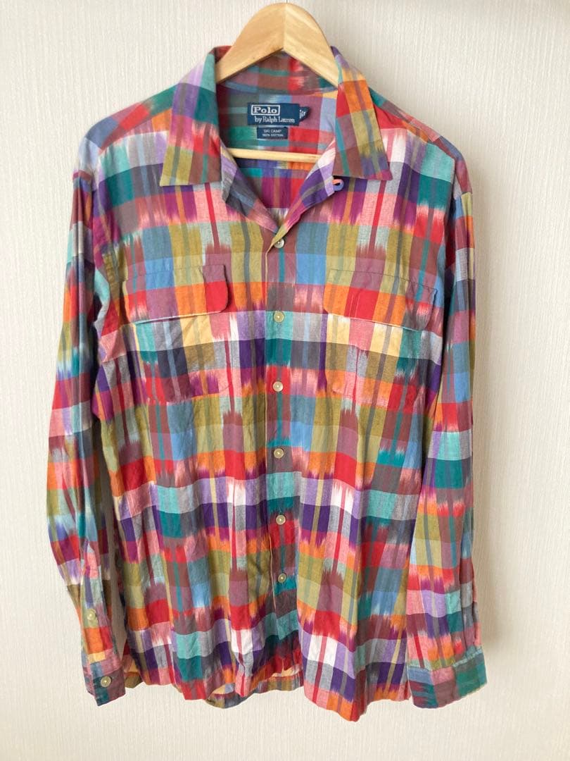 T*9様 ポロ ラルフローレン SKI CAMP ネイティブ オープンカラー 開