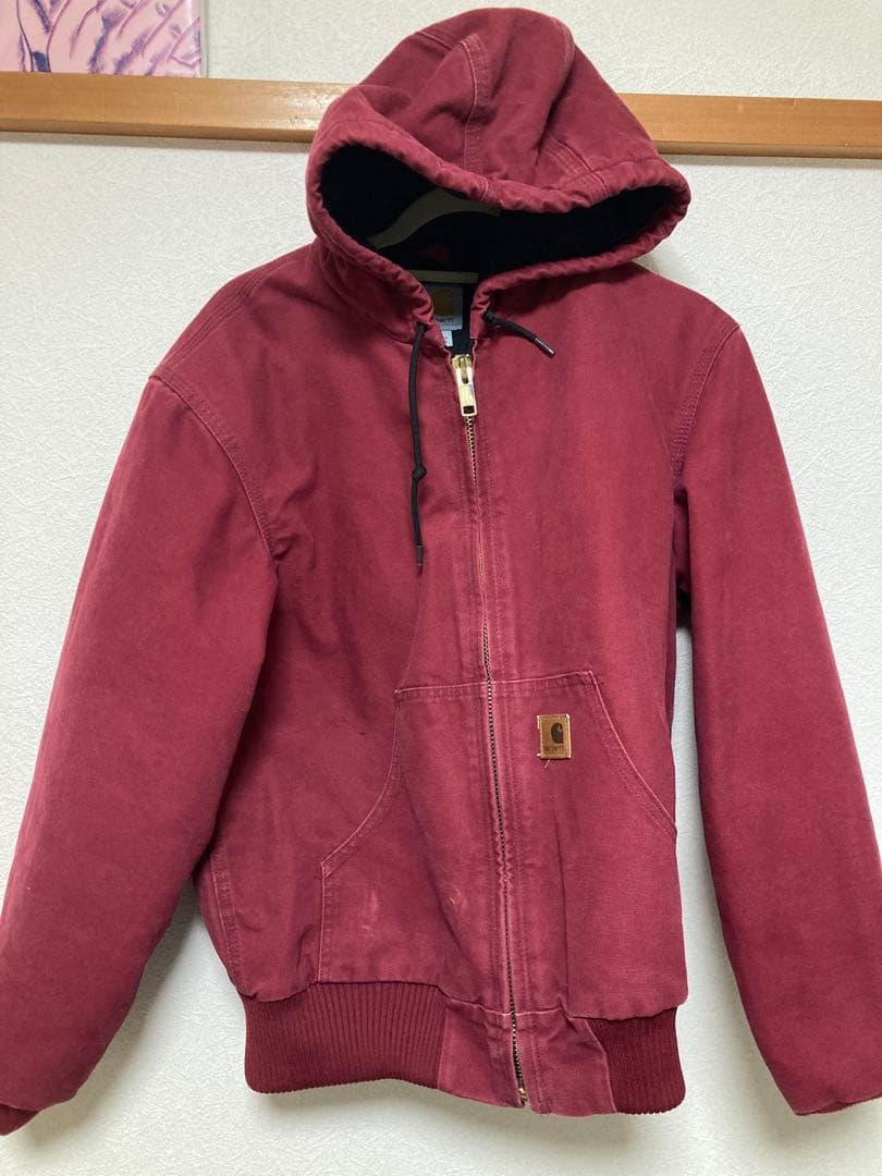 Carhartt フード付きジャンパー Sサイズ 赤