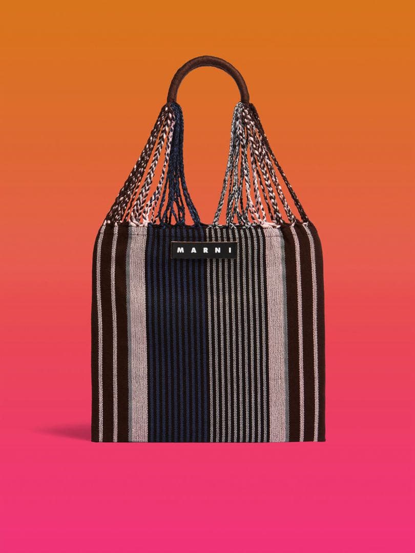 【新品未使用】MARNI ストライプ トートバッグ