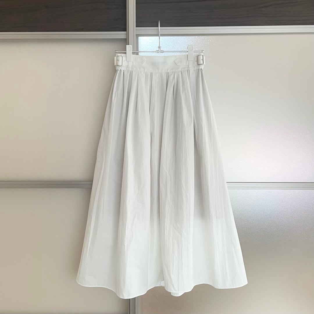 【lelill】　サイドベルトフレアースカート