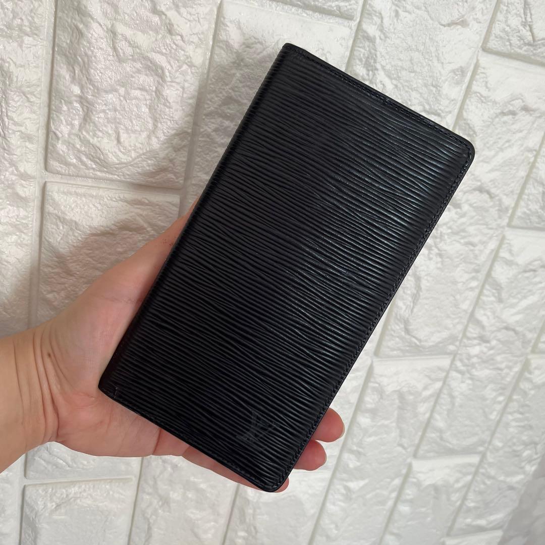 美品 Louis Vuitton ルイヴィトン エピ 長財布 札入れ 黒