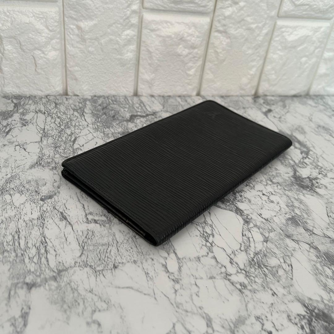 美品 Louis Vuitton ルイヴィトン エピ 長財布 札入れ 黒