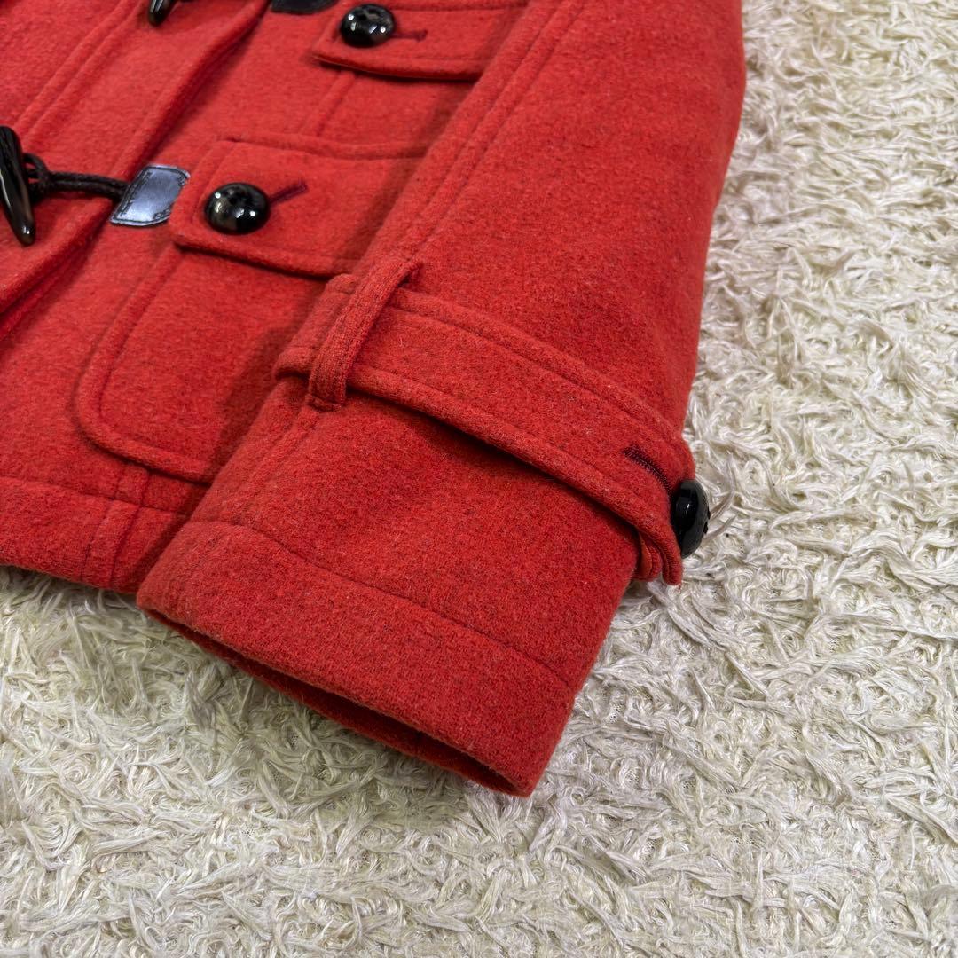 バーバリーロンドン　ブルーレーベル　ノバチェック　フード　ダッフルコート　36